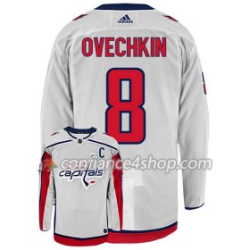 Adidas Maillot de Hockey Washington Capitals ALEX OVECHKIN 8 Blanc Authentic - Homme